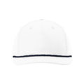 Richardson 258 Five-Panel Classic Rope Cap - White/Navy