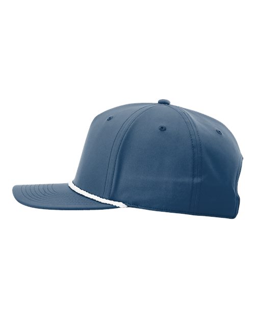 Richardson Five-Panel Classic Rope Cap - 258 - Light Blue/White