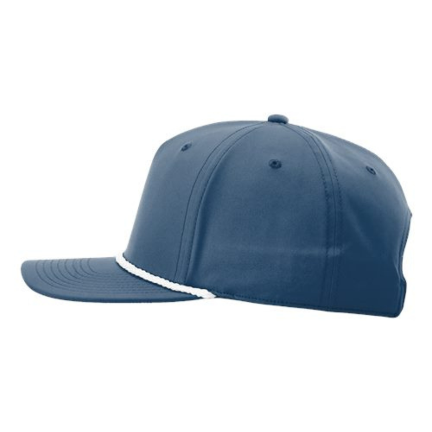 Richardson 258 Five-Panel Classic Rope Cap - Light Blue/White