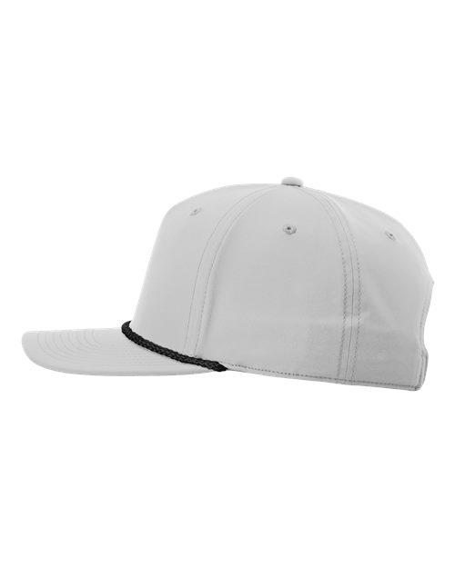 Richardson Five-Panel Classic Rope Cap - 258 - Light Grey/Black