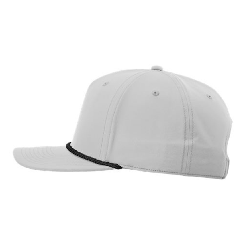 Richardson 258 Five-Panel Classic Rope Cap - Light Gray/Black