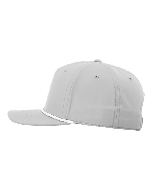 Richardson Five-Panel Classic Rope Cap - 258 - Light Grey/White