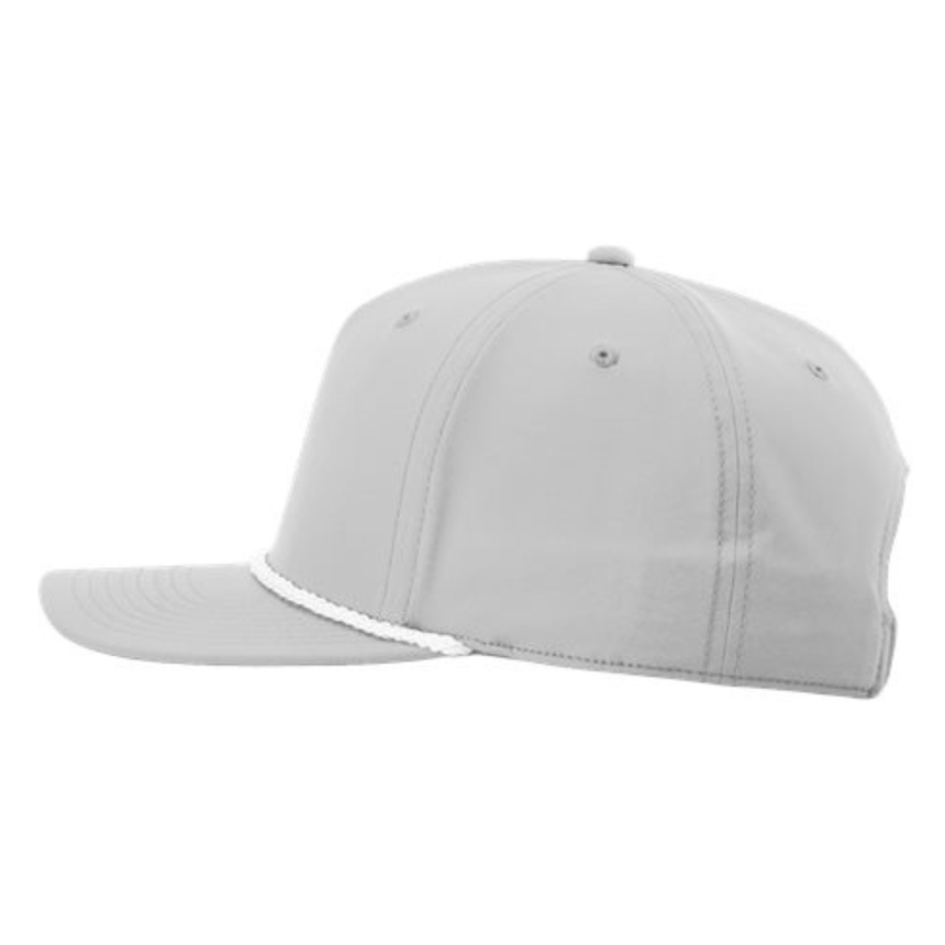 Richardson 258 Five-Panel Classic Rope Cap - Light Grey/White