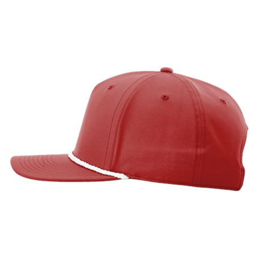 Richardson 258 Five-Panel Classic Rope Cap - Red/White