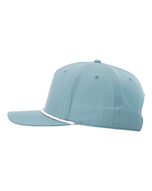 Richardson Five-Panel Classic Rope Cap - 258 - Smoke Blue/White