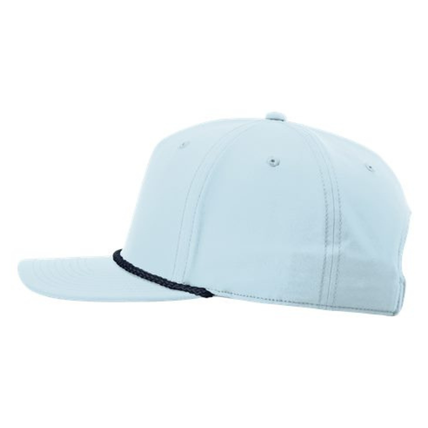 Richardson 258 Five-Panel Classic Rope Cap - Soft Blue/Navy