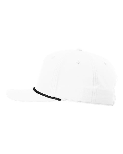 Richardson Five-Panel Classic Rope Cap - 258 - White/Black
