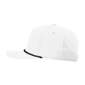 Richardson 258 Five-Panel Classic Rope Cap - White/Navy