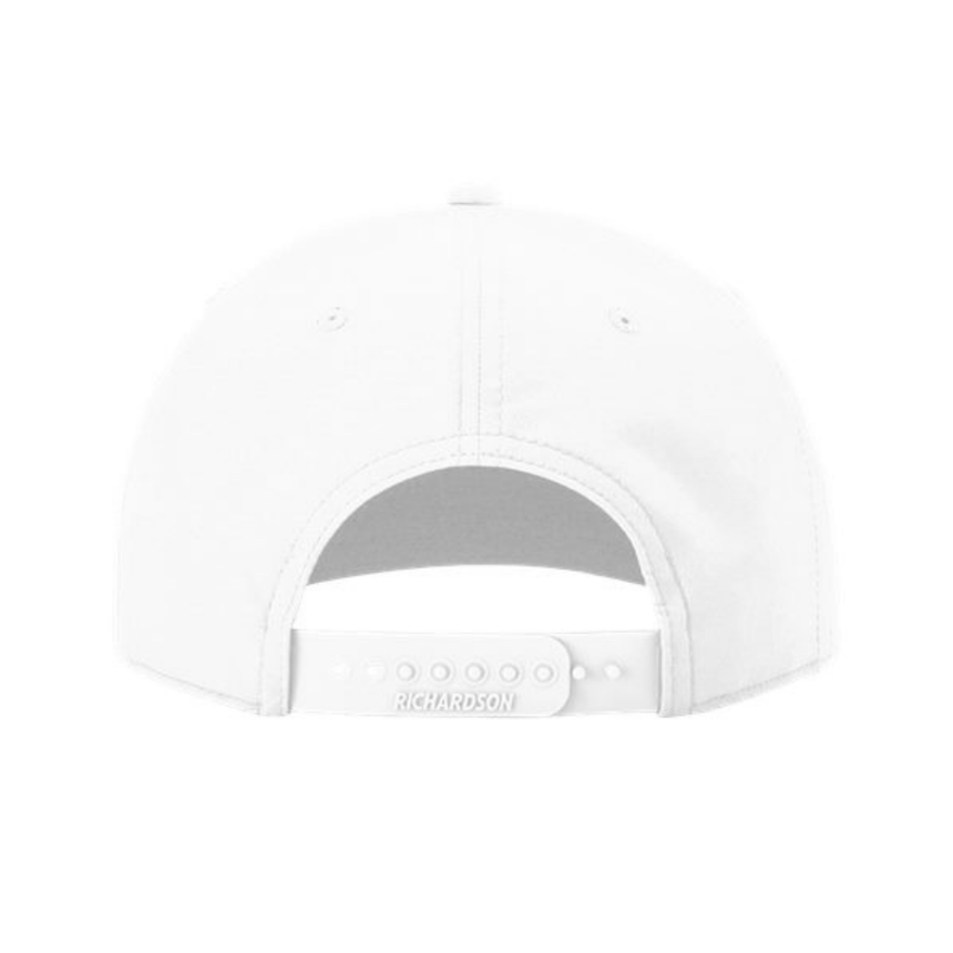 Richardson 258 Five-Panel Classic Rope Cap - White/Black