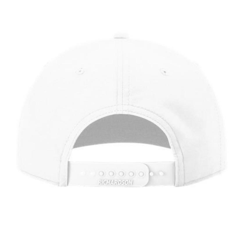 Richardson 258 Five-Panel Classic Rope Cap - White/Navy