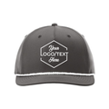 Richardson 258 Five-Panel Classic Rope Cap - Dark Gray/White