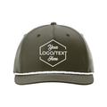 Richardson 258 Five-Panel Classic Rope Cap - Dark Olive Green/White