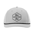 Richardson 258 Five-Panel Classic Rope Cap - Light Gray/Black