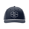 Richardson 258 Five-Panel Classic Rope Cap - Navy/White