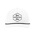 Richardson 258 Five-Panel Classic Rope Cap - White/Black