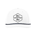 Richardson 258 Five-Panel Classic Rope Cap - White/Navy