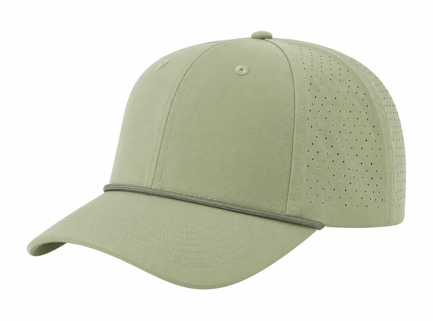 Richardson Laser Perf Performance Rope Cap - Light Olive/Olive