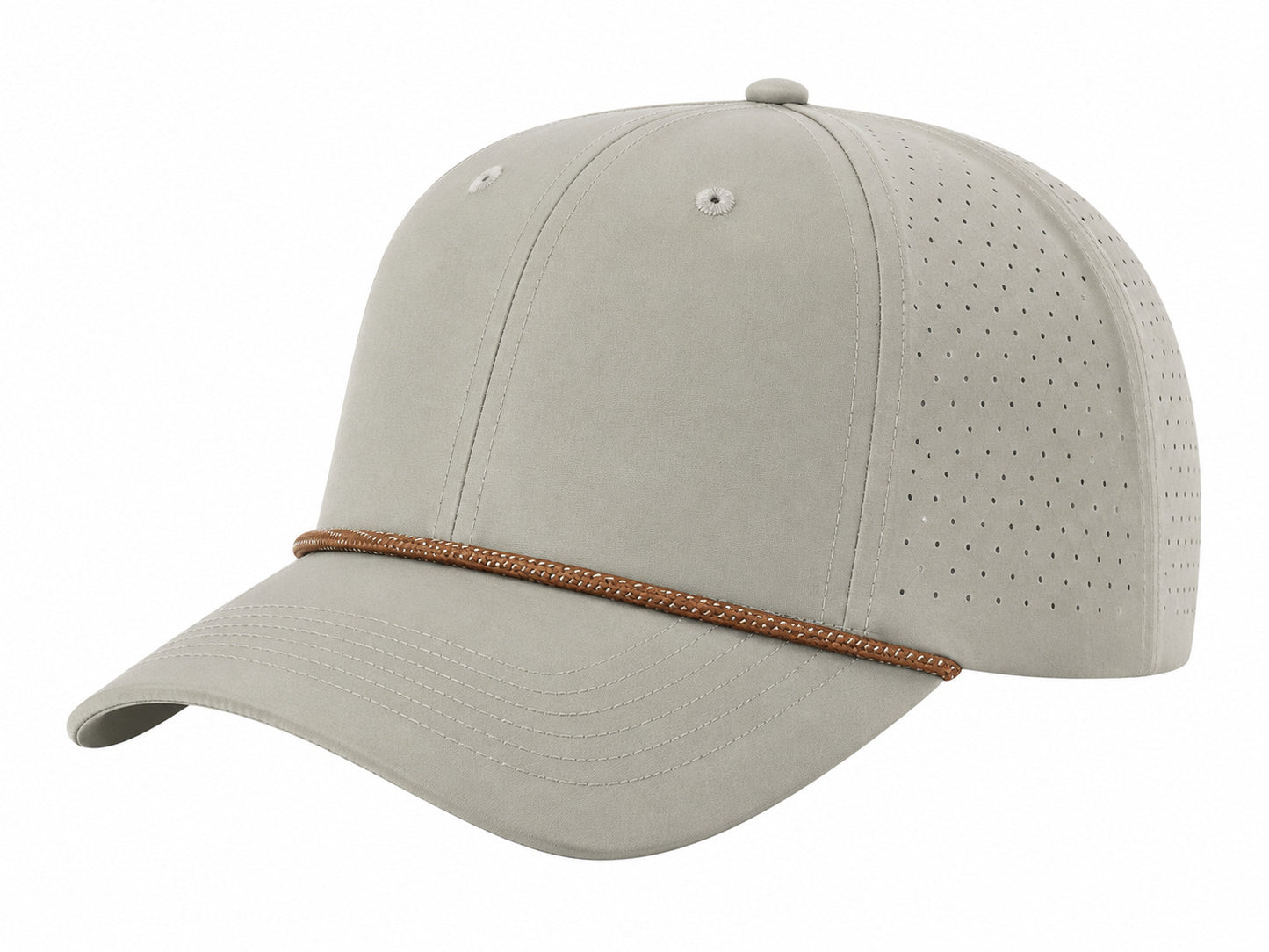 Richardson Laser Perf Performance Rope Cap - Trenchcoat/Russet/Grey