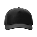 Richardson 355 Laser Perf Performance Rope Cap - Black/Black/Grey