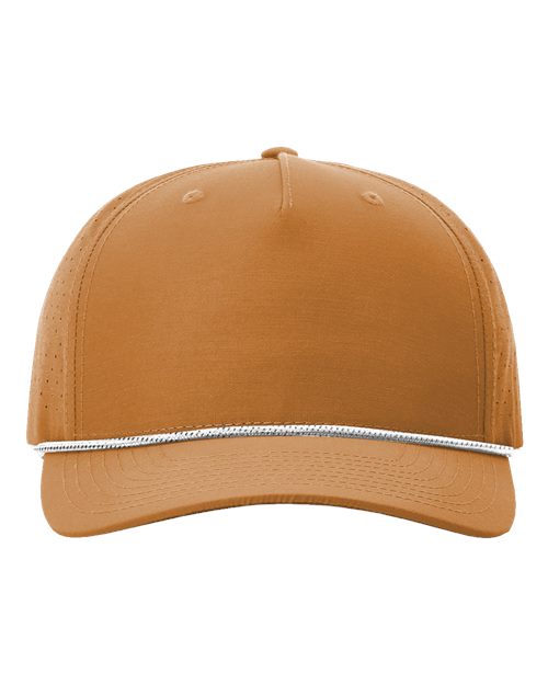 Richardson Laser Perf Performance Rope Cap - Clay/White/Black