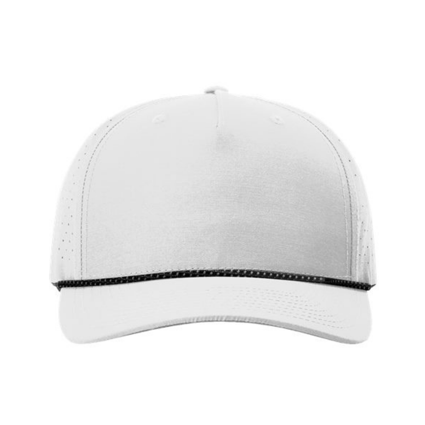 Richardson 355 Laser Perf Performance Rope Cap - Silver/Black/Silver