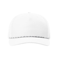 Richardson 355 Laser Perf Performance Rope Cap - White/White/Black
