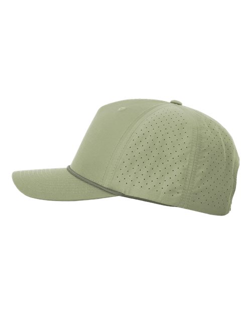 Richardson Laser Perf Performance Rope Cap - Light Olive/Olive