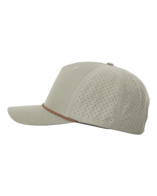 Richardson Laser Perf Performance Rope Cap - Trenchcoat/Russet/Grey
