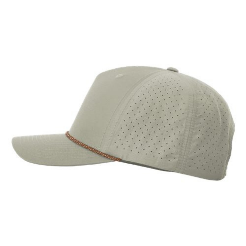 Richardson 355 Laser Perf Performance Rope Cap - Trenchcoat/Russet/Grey