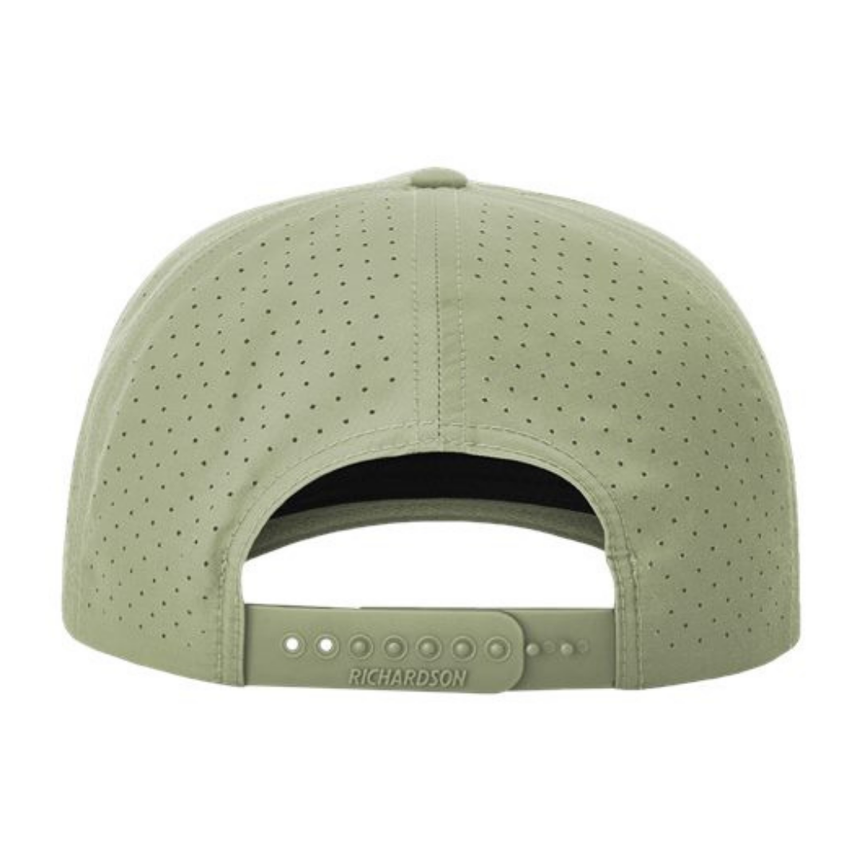 Richardson 355 Laser Perf Performance Rope Cap - Light Olive/Olive
