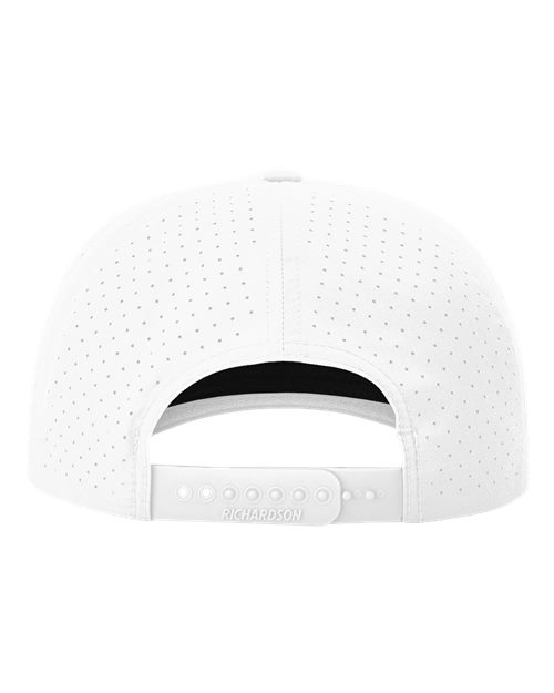 Richardson Laser Perf Performance Rope Cap - White/White/Black