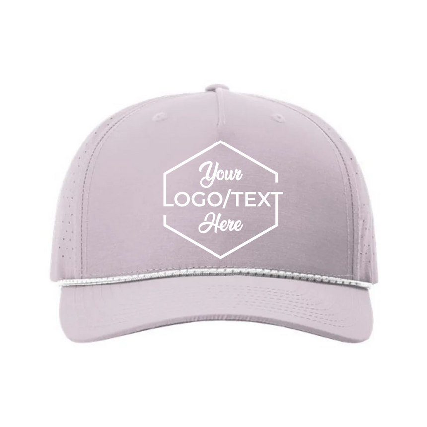 Richardson 355 Laser Perf Performance Rope Cap - Lilac/White/Gray
