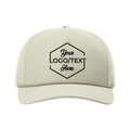 Richardson 355 Laser Perf Performance Rope Cap - Oat Milk/Elmwood/White