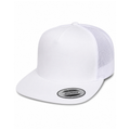 Yupoong 6006 Classic Five-Panel Trucker Cap - White