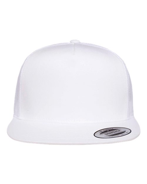 Classic Five-Panel Trucker Cap - 6006 - White
