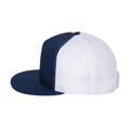 Yupoong 6006 Classic Five-Panel Trucker Cap - Navy/White