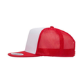 Yupoong 6006 Classic Five-Panel Trucker Cap - Red/White