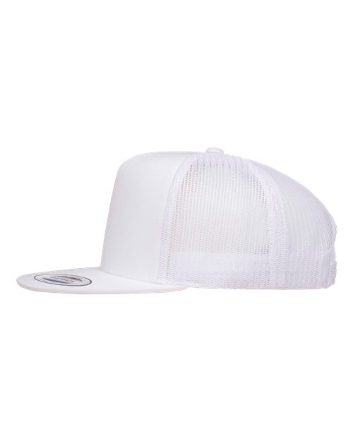 Classic Five-Panel Trucker Cap - 6006 - White