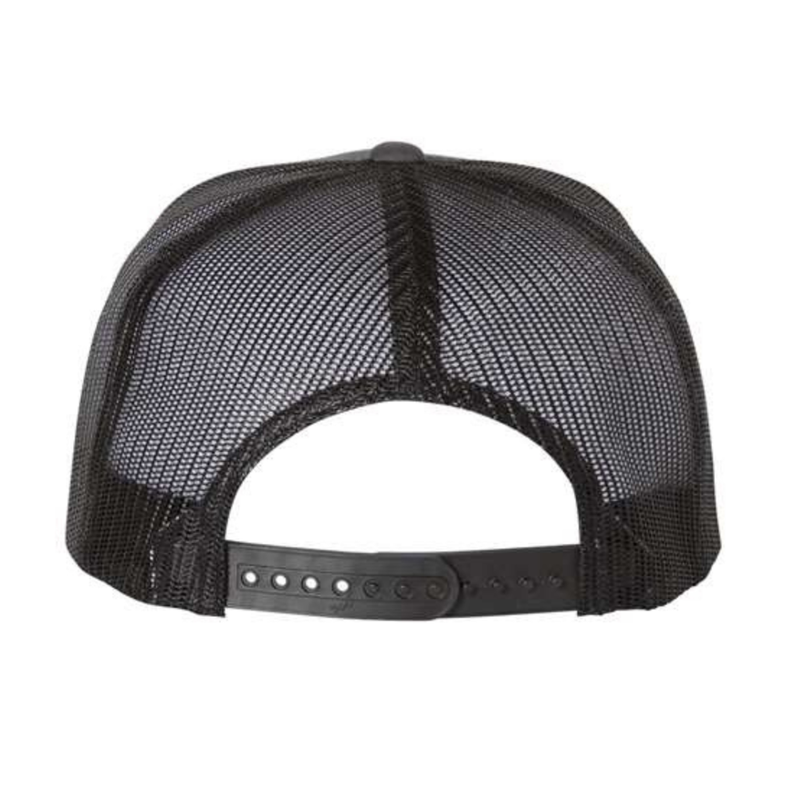 Yupoong 6006 Classic Five-Panel Trucker Cap - Charcoal/Black