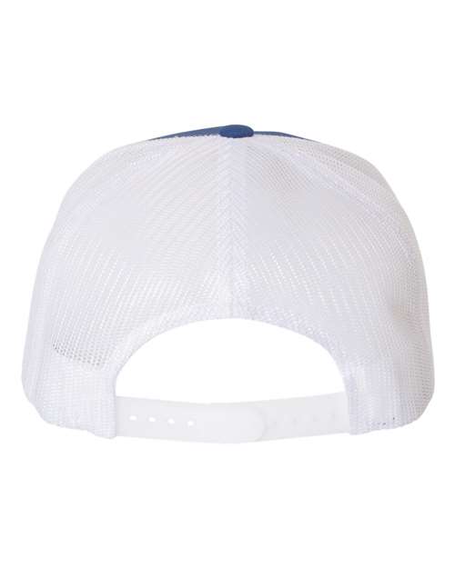 Classic Five-Panel Trucker Cap - 6006 - Royal/White