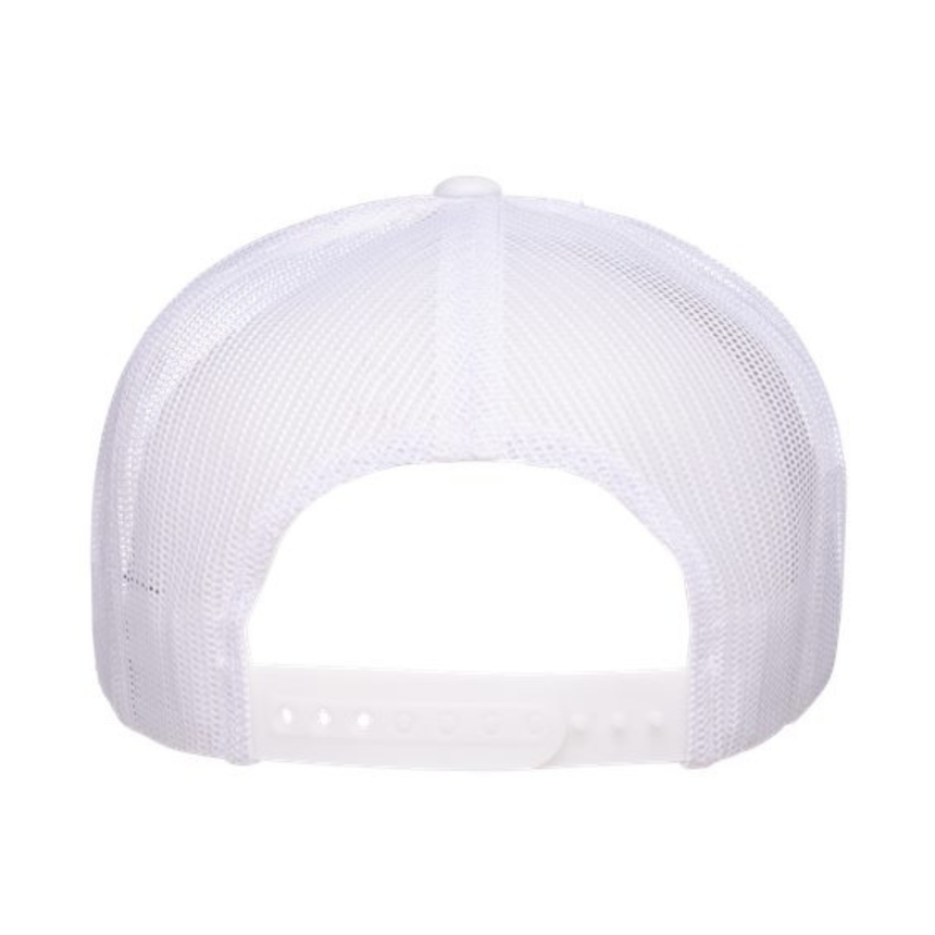 Yupoong 6006 Classic Five-Panel Trucker Cap - White