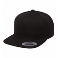 Yupoong 6089M Flat Bill Snapback - Black