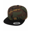 Yupoong 6089M Flat Bill Snapback - Camo Black
