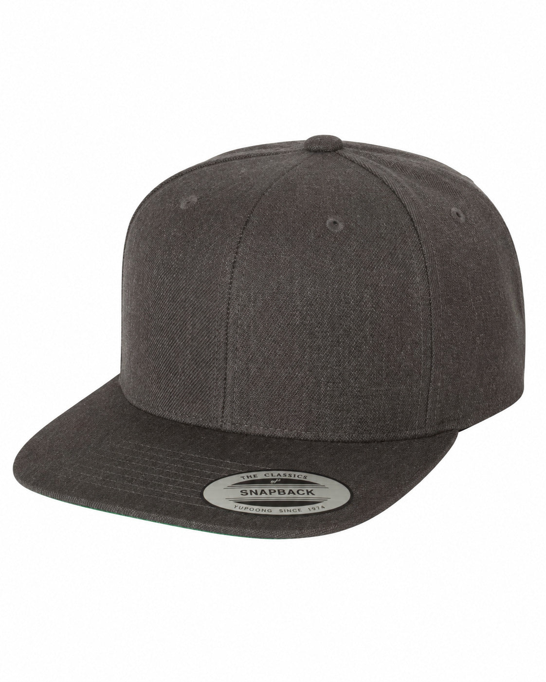 6089M Flat Bill Snapback - Dark Heather