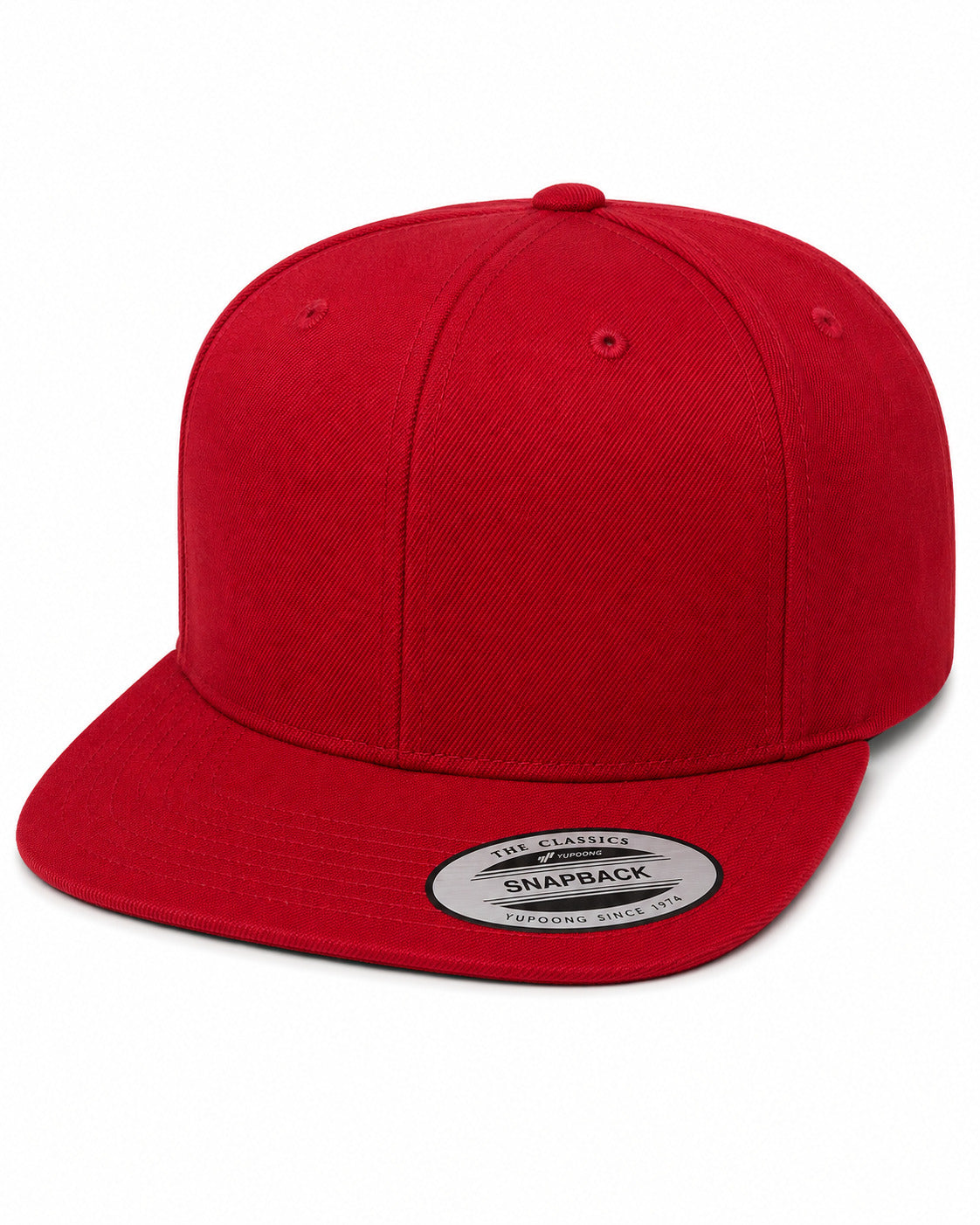 6089M Flat Bill Snapback - Red
