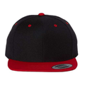 Yupoong 6089M Flat Bill Snapback - Black/Red