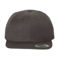Yupoong 6089M Flat Bill Snapback - Dark Heather