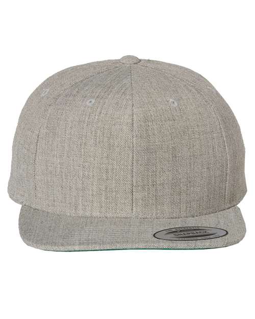 6089M Flat Bill Snapback - Heather Grey
