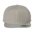 Yupoong 6089M Flat Bill Snapback - Heather Grey