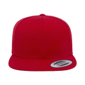 Yupoong 6089M Flat Bill Snapback - Red